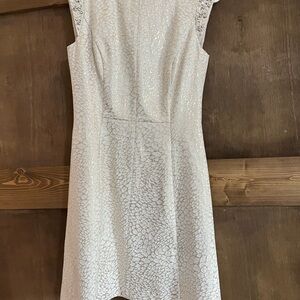 Elegant cream and gold dress